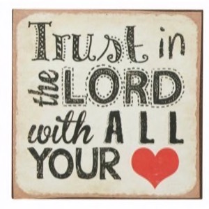 Magnet 7x7cm Trust In The Lord